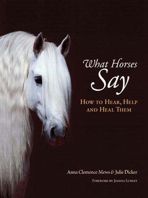 cover image of WHAT HORSES SAY